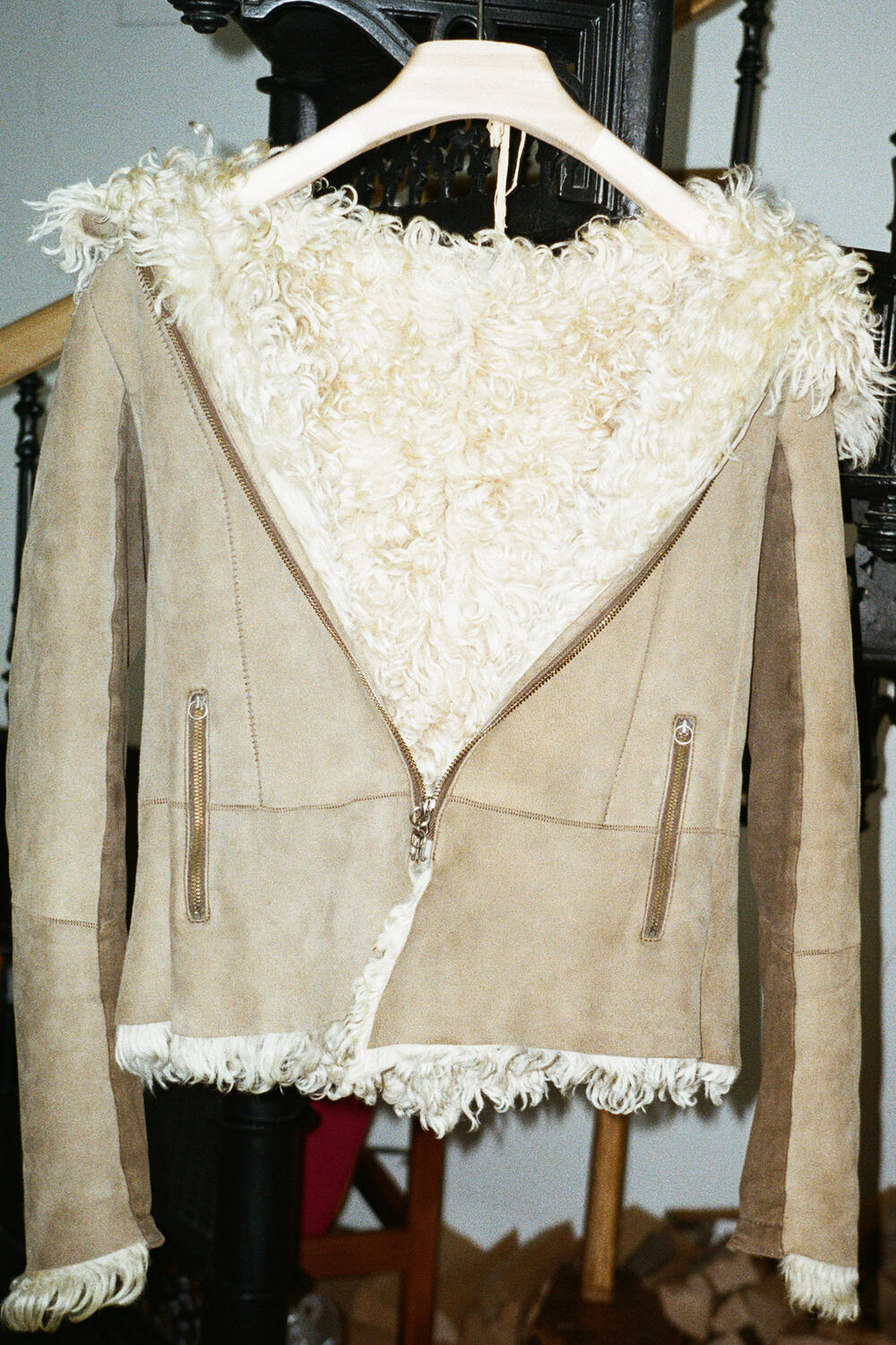Shearling Jacket Inside Inas Closet
