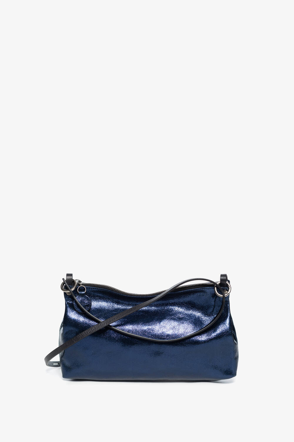 INA KENT bag Ornament ed.2 in blue metallic leather