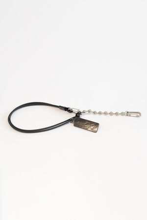 INA KENT Accessoire Schlüsselkette BALL'N'CHAIN ed.2 S16 anthra mit silbernen Kettendetails