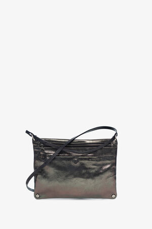 INA KENT bag MOONSTRUCK ed.1 in silver-grey metallic leather