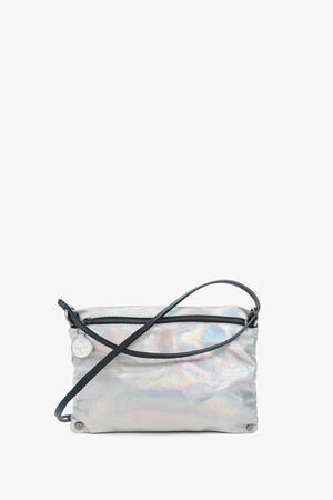 Helle metallische rechteckige Tasche namens Moonlit ed.1 von vorne