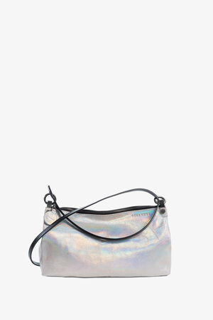 weiße schimmernde Tasche in metallischer Optik namens ORNAMENT ed.2 von Vorne