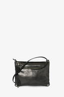 MOONLIT ed.2 – Crossbody Bag in eco buff black aus pflanzlich gegerbten Leder