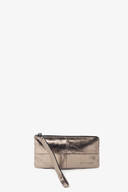 Goldenes Metallic Leder Portemonnaie