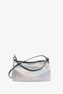 weiße schimmernde Tasche in metallischer Optik namens ORNAMENT ed.2 von Vorne